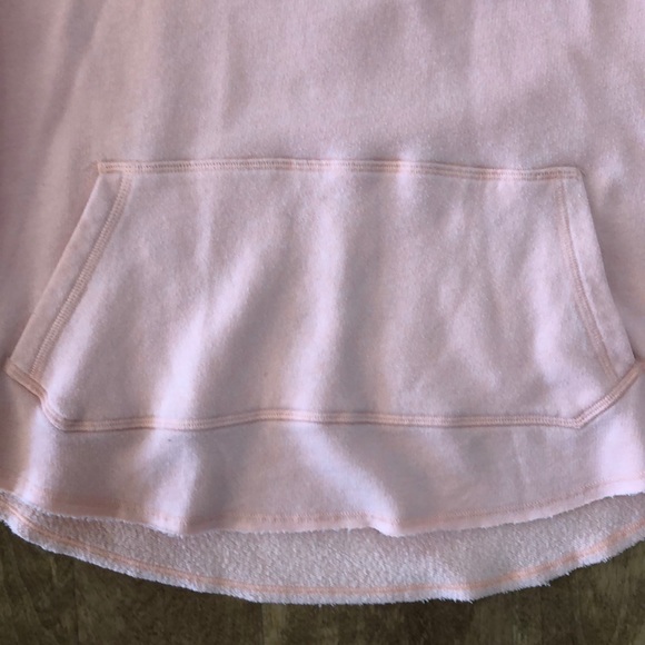 PINK size XS 1/4 zip pullover, light peach color - Picture 4 of 4